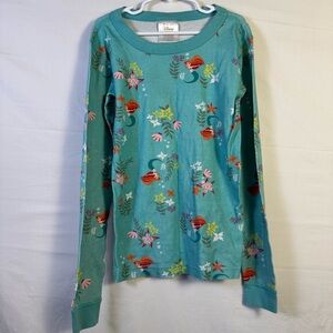 Disney Little Mermaid Ariel Pajama Top Girl’s Size 12